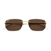RAYBAN RB3768 001/73 56 - 3 pcs Rayban Gold Square