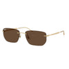 RAYBAN RB3768 001/73 56 - 3 pcs Rayban Gold Square