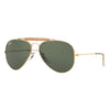 RAYBAN RB3129I W0226 58 - Metal full Rayban Gold Aviator
