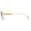 CAZAL CZ607/3 65 Unisex Sunglasses CRYSTAL