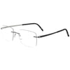 SILHOUETTE 5529 GH 9010 SILVER BLACK - angled