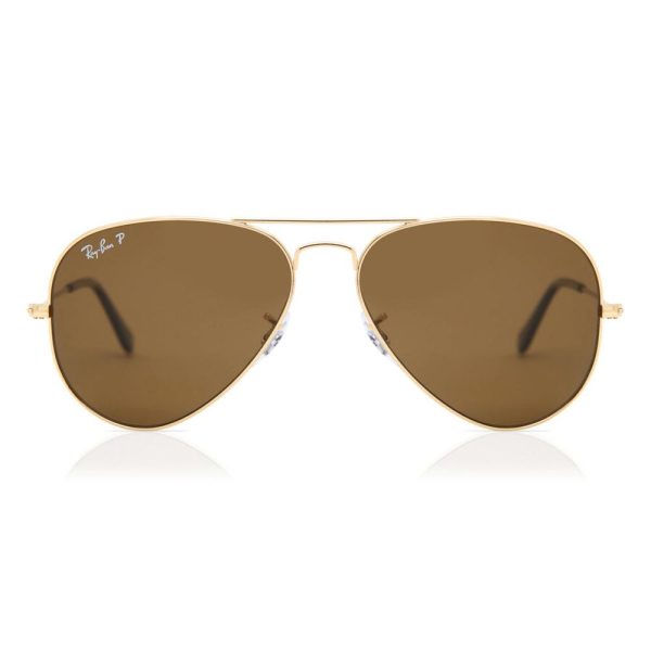 Ray-Ban RB 3025 001/57 Aviator Unisex Sunglasses GOLD