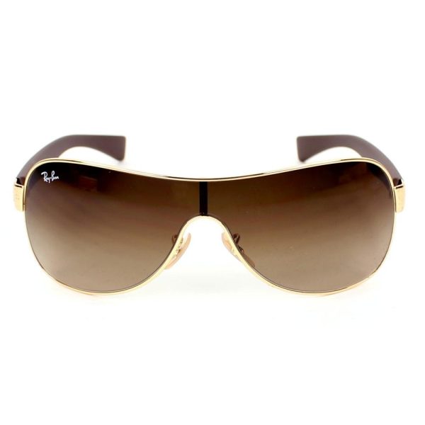 Ray-Ban RB 3471 001/13 Men Sunglasses Gold and brown