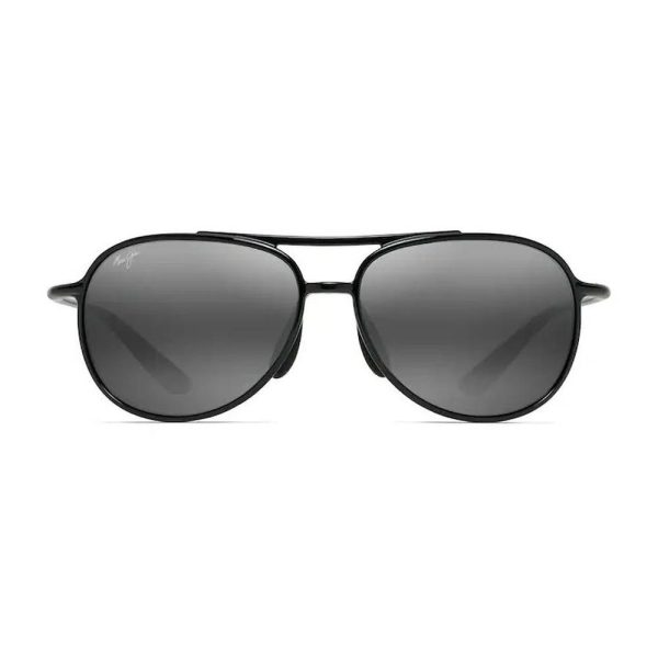 MAUI JIM MJ438-02 Men Sunglasses Black Gloss