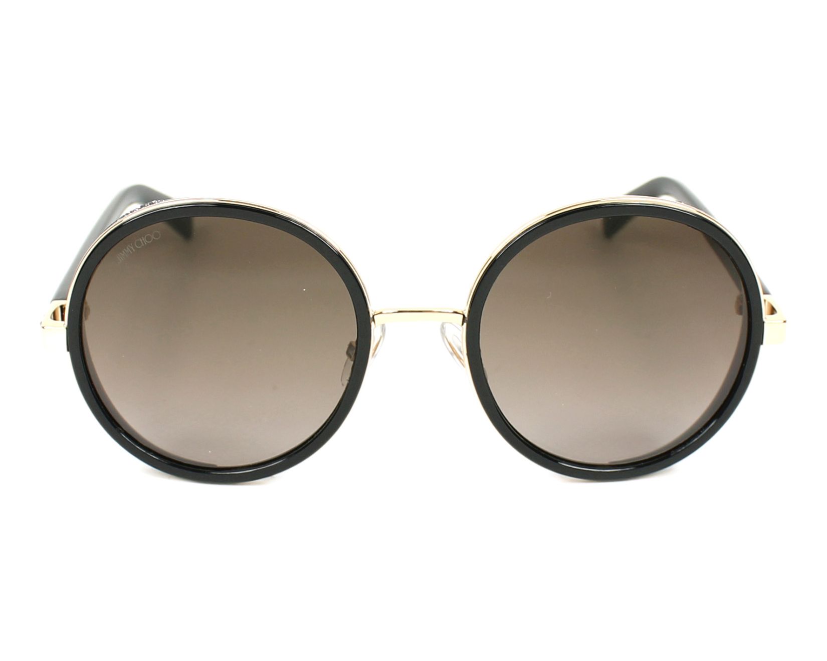 Jimmy Choo Black/Gold Mirror J7QM3 Andie Round Sunglasses Jimmy Choo | TLC