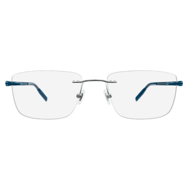 MONT BLANC MB0281O 005 Men Optical Frame Silver