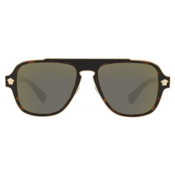 VERSACE VE 2199 1252/4T 3N Men Sunglass Brown & Gold