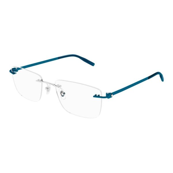 MONT BLANC MB0281O 005 Men Optical Frame Silver - Image 2