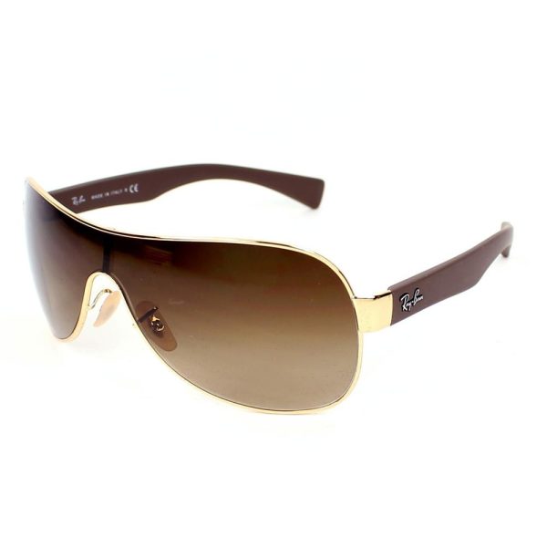 Ray-Ban RB 3471 001/13 Men Sunglasses Gold and brown - Image 2