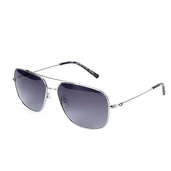 TOMMY HILFIGER TH 877 PL C3 Men Sunglasses Silver - Image 2