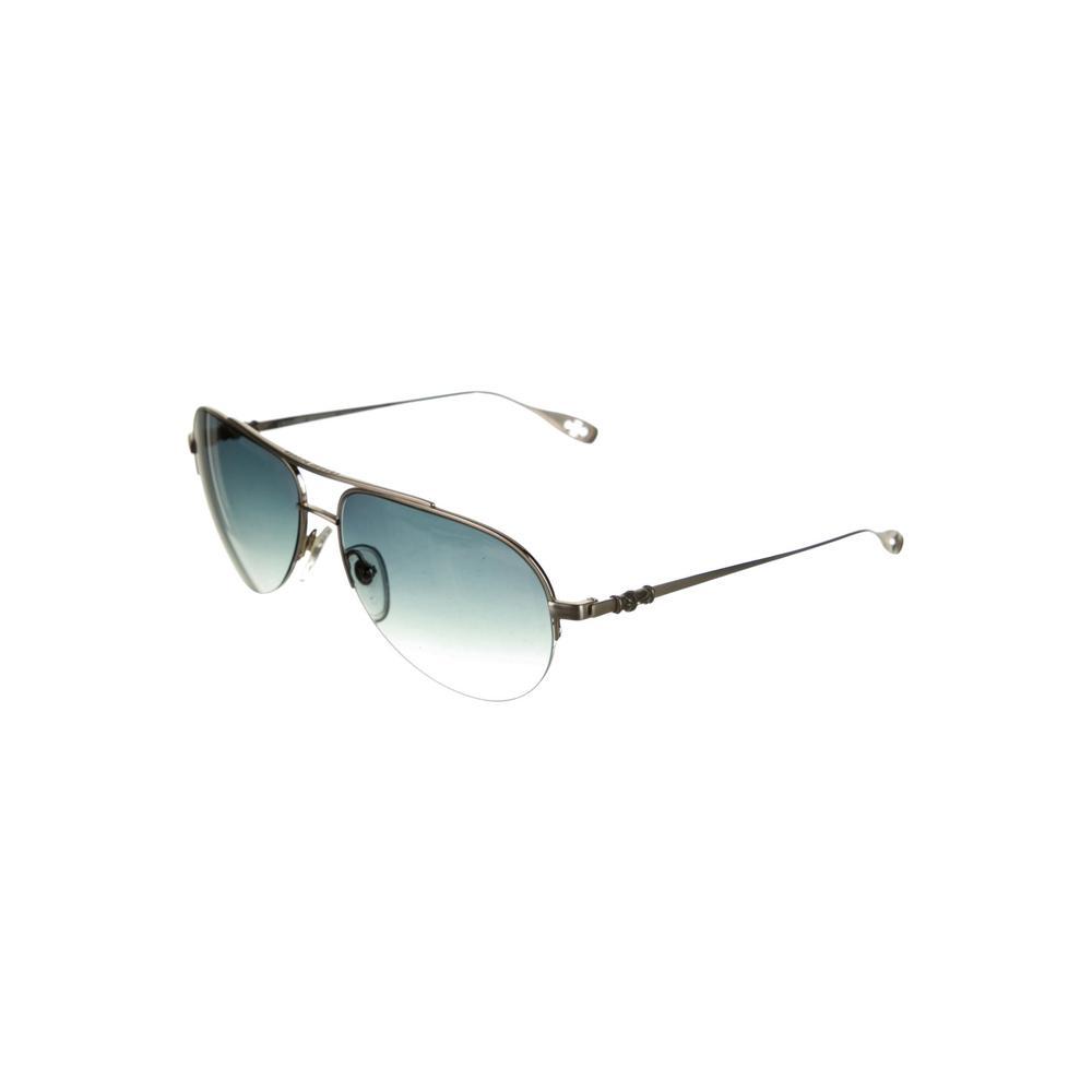 Chrome hearts stains discount shiny silver aviator sunglasses