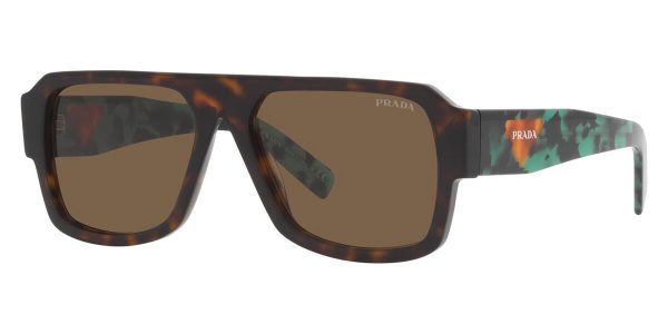 PRADA SPR 22Y 2AU-06B Men Sunglasses Havana Brown - Image 2