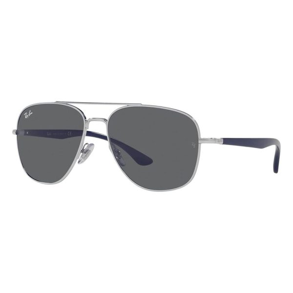 Ray-Ban RB3683 003/B1 Unisex Sunglasses Silver - Image 2