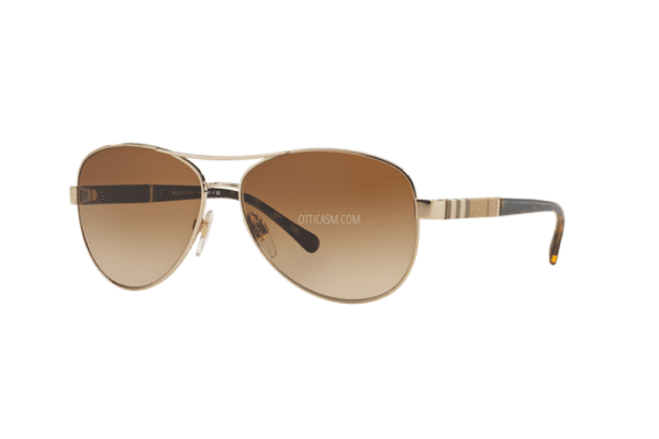 BURBERRY B 3080 1145/13 Women Sunglasses GOLD - Image 2