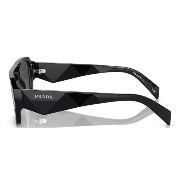 PRADA SPR A05 16K-08Z Men Sunglasses Black - Image 3