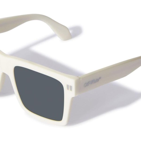 OFF-WHITE OERI 109 0107 Men Sunglass White - Image 2