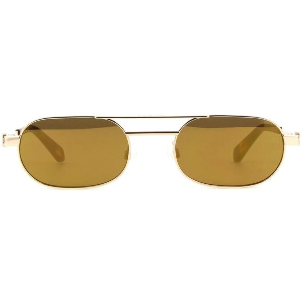 OFF-WHITE OERI 123 7676 Unisex Sunglass Gold