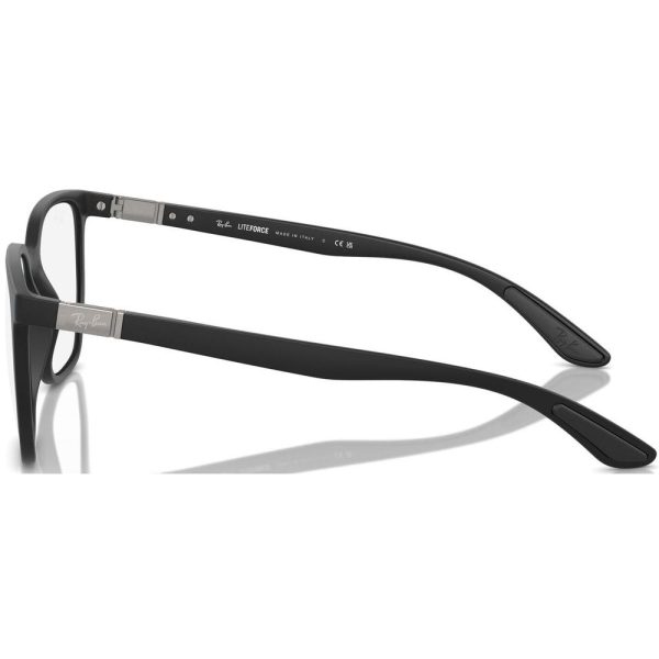 RAYBAN RB 7235 5204 Unisex Optical Frame Black - Image 3