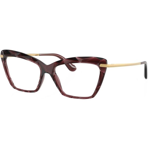 DOLCE&GABBANA DG 5025 3045 Women Optical Glasses Bordeaux - Image 2