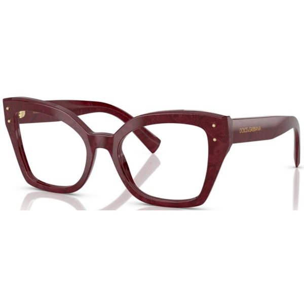 DOLCE&GABBANA DG 3386 3442 Women Optical Glasses Bordeaux - Image 2