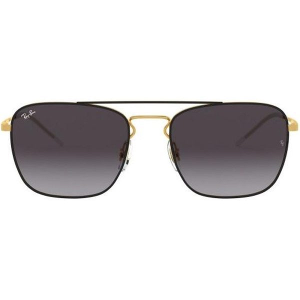 RAYBAN RB3588 9054/8G - Metal full Rayban Black gold Square