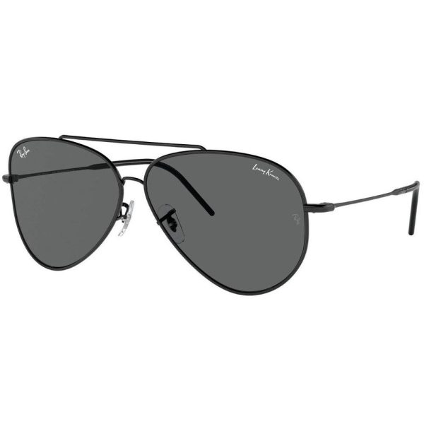 RAYBAN RB R0101S 002/GR - Metal full Rayban Black Aviator - Image 2