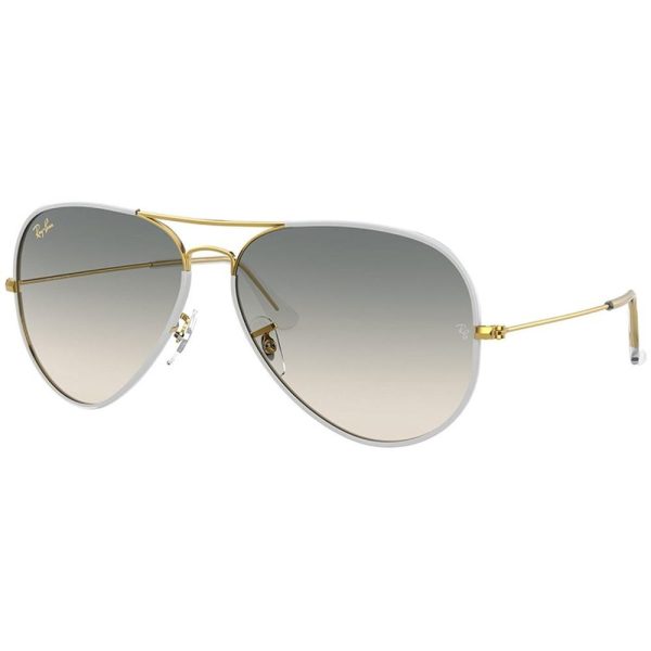 RAYBAN RB3025-J-M 9196/32 - Metal full Rayban White Aviator - Image 2