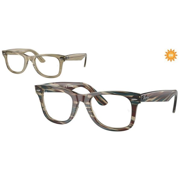 RAYBAN RB4340V 8381 - Sheet full Rayban Grey Square - Image 2