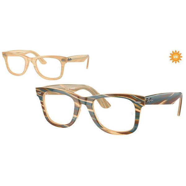 RAYBAN RB4340V 8383 - Sheet full Rayban Brown Square - Image 2