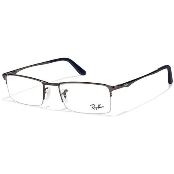 RAYBAN RB6304I 2502 - Metal Supra Rayban Silver blue Square - Image 2