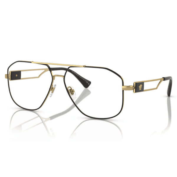 VERSACE VE 1287 1443 - Metal full VERSACE Black gold Square - Image 2