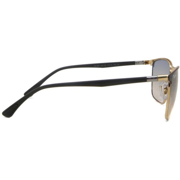 RAYBAN RB3686 187/32 - Metal full Rayban Black gold Square - Image 3