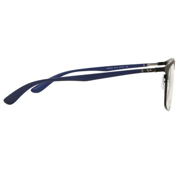 RAYBAN RB6518 3171 - Metal full Rayban Black blue Square - Image 3