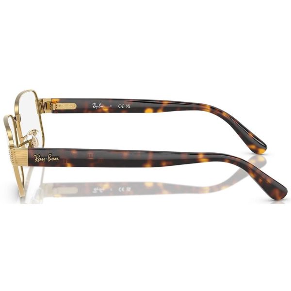 RAYBAN RB6529 2500 - METAL SHEET Rayban Gold brown Square - Image 3