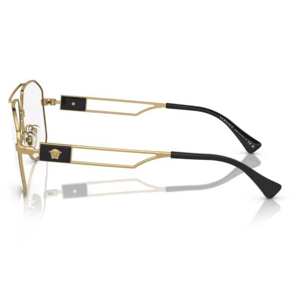 VERSACE VE 1287 1443 - Metal full VERSACE Black gold Square - Image 3