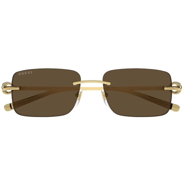 GUCCI GG1703S 004 55 - 3 pcs Gucci Gold brown Square