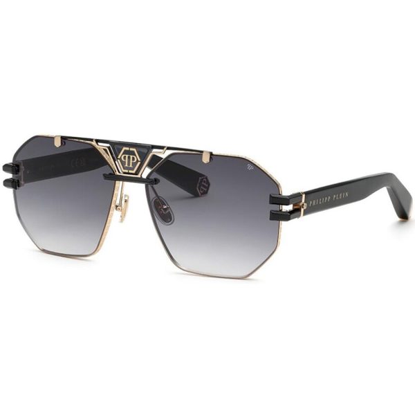 PHILIPP PLEIN SPP077 0302 63 - Metal full PHILIPP PLEIN Black gold Aviator