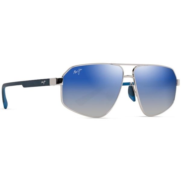 MAUI JIM MJ620 17 - Metal full MAUI JIM Silver blue Square - Image 2