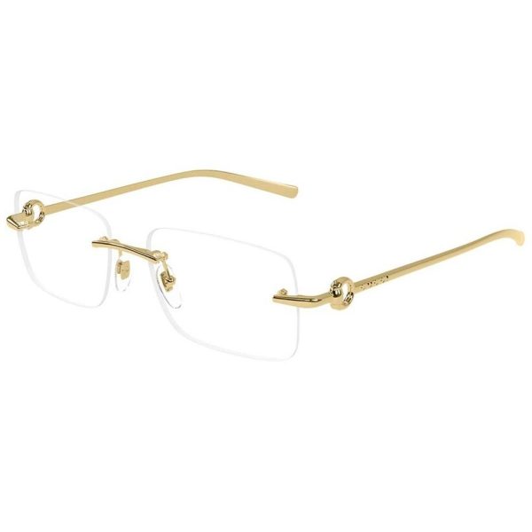 GUCCI GG1703O 003 55 - 3 pcs Gucci Gold Square - Image 2