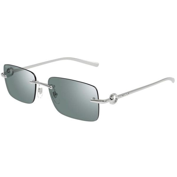 GUCCI GG1703S 002 55 - 3 pcs Gucci Silver Square - Image 2