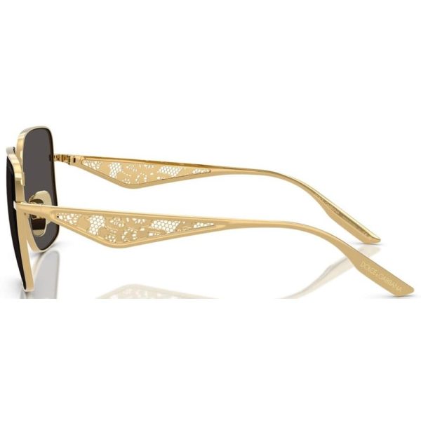 DOLCE&GABBANA DG2310 02/87 - Metal full DOLCE&GABBANA Gold Square - Image 3