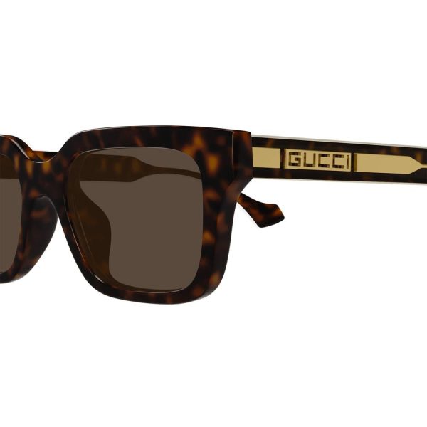 GUCCI GG1732SK 002 55 - Sheet full Gucci Gold brown Square - Image 3